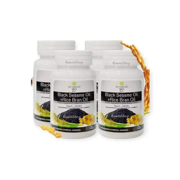 Black Sesame Oil and Rice Bran Oil 30 Pills