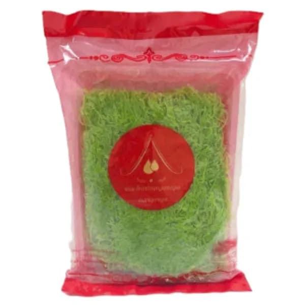 Thai Dessert Bann Thong Yod Foi Thong Pandan Leaf 500g
